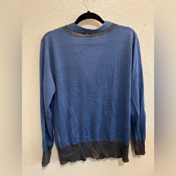 Blue Elle Homme Button Up Sweater - Picture 10 of 12